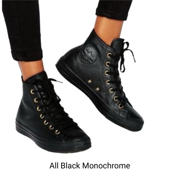 Diamonds & Pearls High Top Converse Sizes 5-14 New With Ribbon Laces - Picture 6 of 12